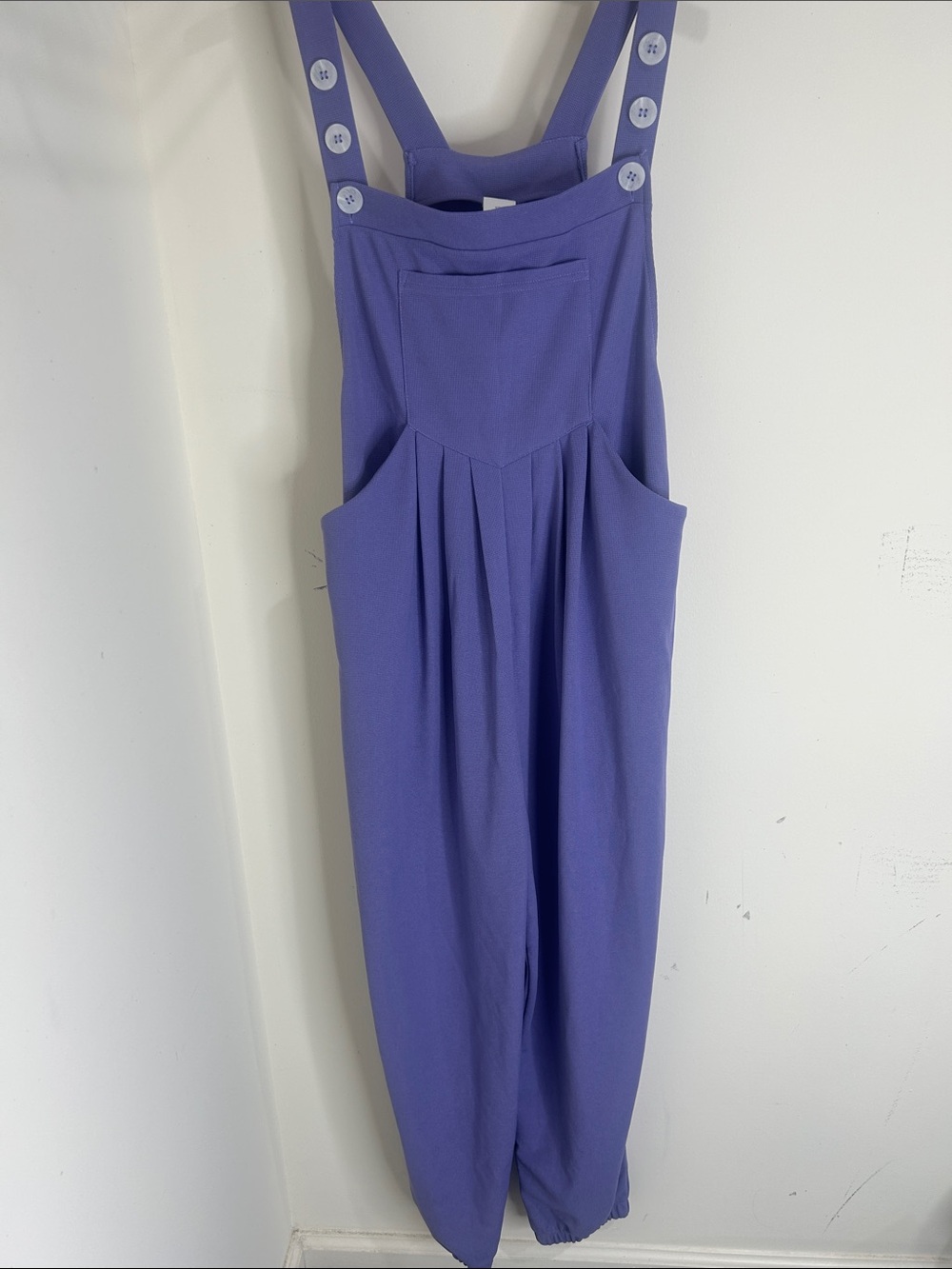 HALARA Pockets Waffle Casual Jogger Overalls Mellow Purple Size Small - Picture 16 of 16
